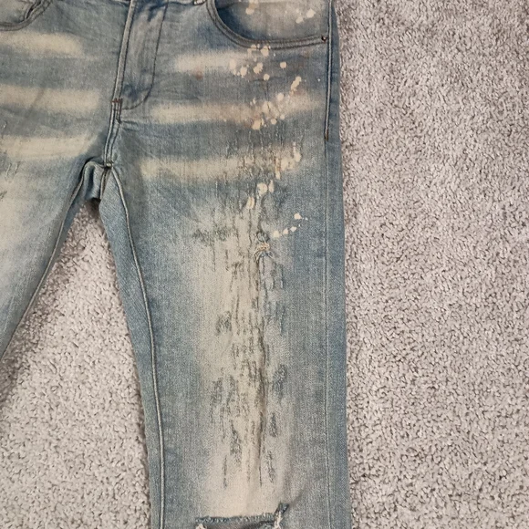 NEW WOT Tulones Currency Collection Men's Dust Wash Denim Jeans Size 34 NWOT - Picture 3 of 16